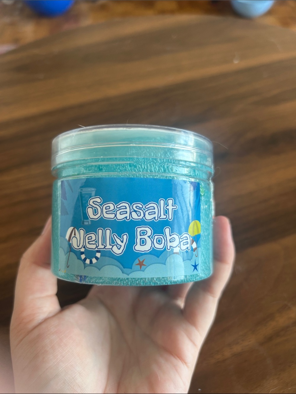 Sea salt jelly boba slime
